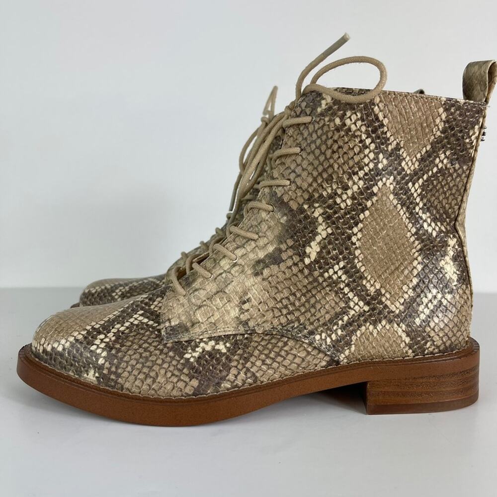 Sam Edelman Snake Print Ankle Boots